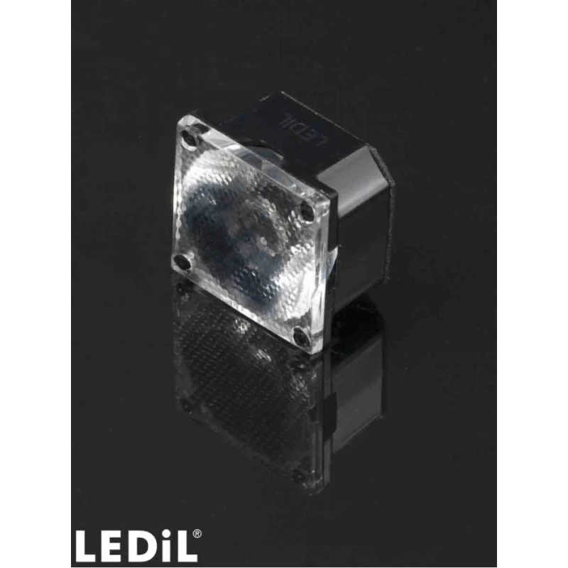 Ledil Square Silicone 1-Way LED Lens 40° Wide Angle Beam FCA15007_G2-ROSE-UV-SS