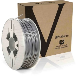 Verbatim 2.85 mm Silver PLA 3D Printer Filament 1 kg 55329