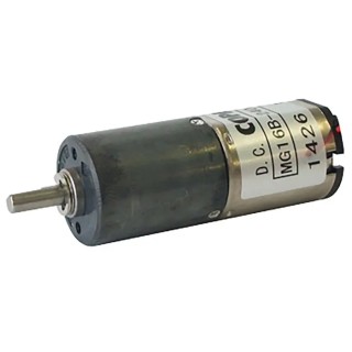 Nidec Components Brushed Geared DC Geared Motor 12V dc 0.06 Nm Torque 100 rpm 3 mm Shaft Diameter MG16B-120-AB-00