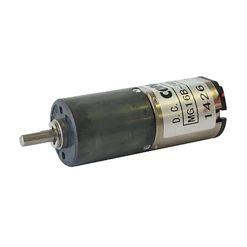 Nidec Components Brushed Geared DC Geared Motor 12V dc 0.06 Nm Torque 100 rpm 3 mm Shaft Diameter MG16B-120-AB-00