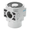 Festo Pneumatic Manual Control Valve HEL Series, G 3/8 Thread, 16 Bar Operating Pressure, Aluminium Body HEL-D-MIDI