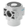 Festo Pneumatic Manual Control Valve HEL Series, G 3/8 Thread, 16 Bar Operating Pressure, Aluminium Body HEL-D-MIDI