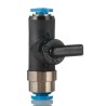 Festo Manual Pneumatic Manual Control Valve, Bistable 2/2 Function, Push-in 4 mm, 10 bar, 148 L/min QH-QS-4