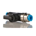 Festo Manual Pneumatic Manual Control Valve, Bistable 2/2 Function, Push-in 4 mm, 10 bar, 148 L/min QH-QS-4