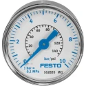 Festo 40 mm G 1/4 Threaded Pneumatic Pressure Gauge 10 bar MA-40-10-G1/4-EN