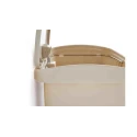 Rubbermaid Commercial Products Legacy Step-On Plastic Waste Bin 30L White Pedal FG614300WHT