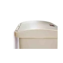 Rubbermaid Commercial Products Legacy Step-On Plastic Waste Bin 30L White Pedal FG614300WHT