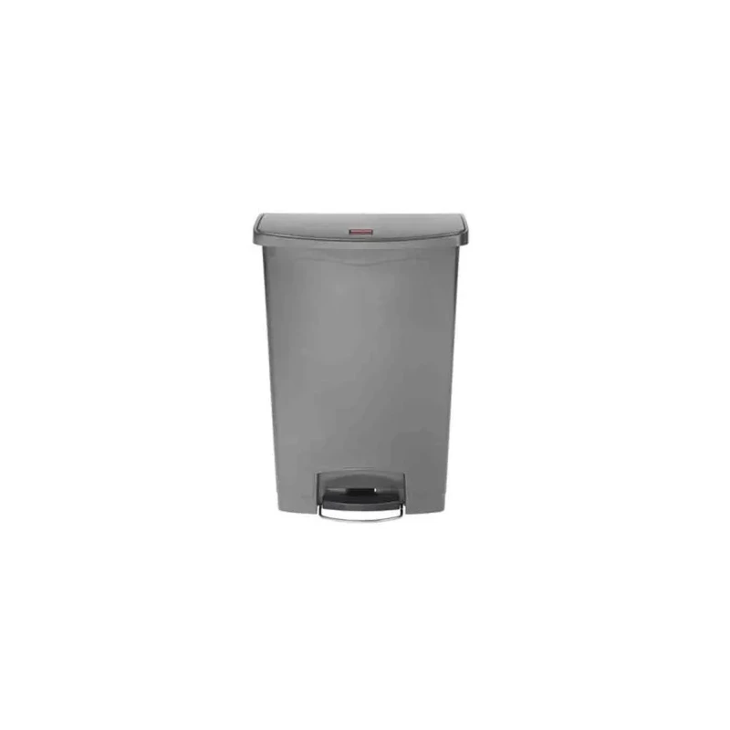 Rubbermaid Commercial Products Legacy Step-On Plastic Waste Bin 30L White Pedal FG614300WHT
