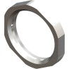 RS PRO Brass Nickel Plated Cable Gland Locknut PG9 Thread 18 mm Wrench Size 2.8 mm Depth 201-7084