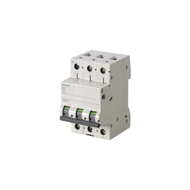 Siemens SENTRON 3-Pole Miniature Circuit Breaker 10A Type C 400V AC 72V DC 6kA Breaking Capacity 5SL6310-7