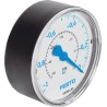 Festo 63 mm Threaded Brass Connection Pressure Gauge 0 to -1 bar VAM-63-V1/0-R1/4-EN