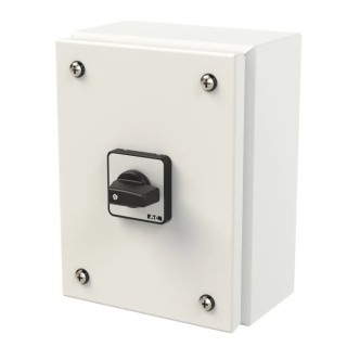 Eaton Switch Disconnector, 2-Pole, 20 A, Enclosed, Surface Mount, IP65, 690V AC, 5.5kW T0-1-102/SE1 197379 T0-1-102/SE1