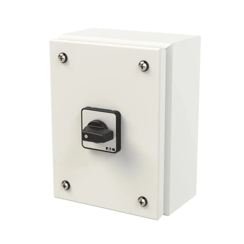 Eaton Switch Disconnector, 2-Pole, 20 A, Enclosed, Surface Mount, IP65, 690V AC, 5.5kW T0-1-102/SE1 197379 T0-1-102/SE1