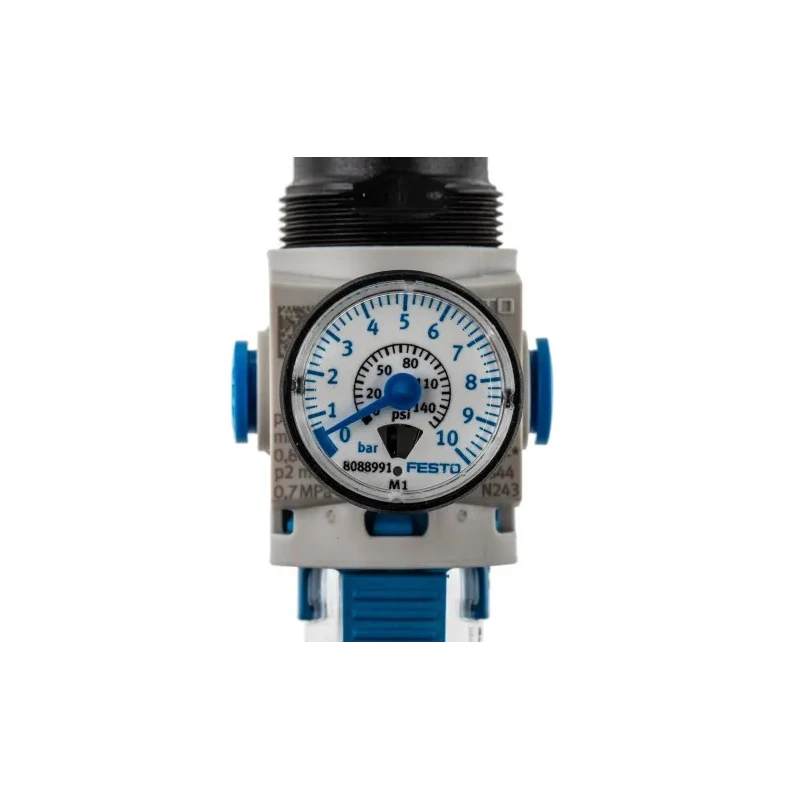 Festo Pneumatic Regulator MS2-LFR-QS6-D6-C-P-M-AR-BAR-B 2 in Inlet Connection 8 bar Max Operating Pressure Hungary