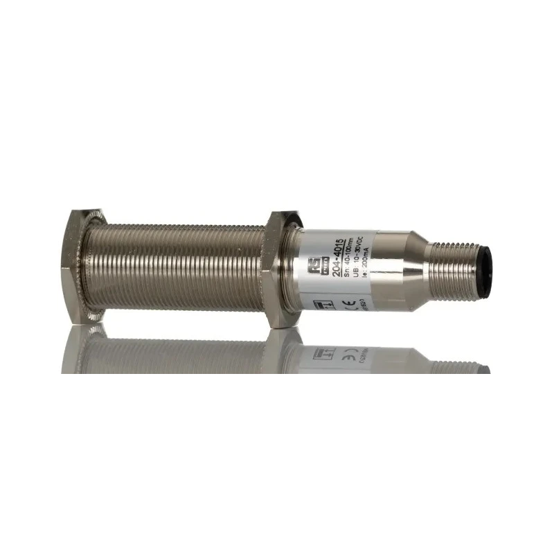 RS Pro Background Suppression Photoelectric Sensor Barrel Sensor 0.1 m PNP NO/NC M12 Connector IP67 IP67