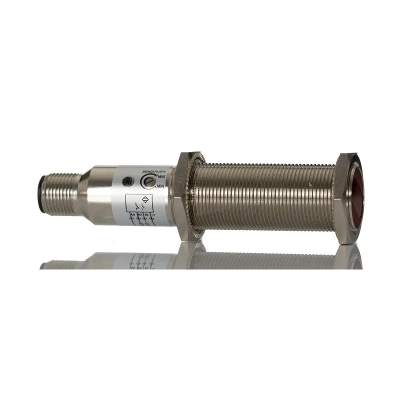 RS Pro Background Suppression Photoelectric Sensor Barrel Sensor 0.1 m PNP NO/NC M12 Connector IP67 IP67
