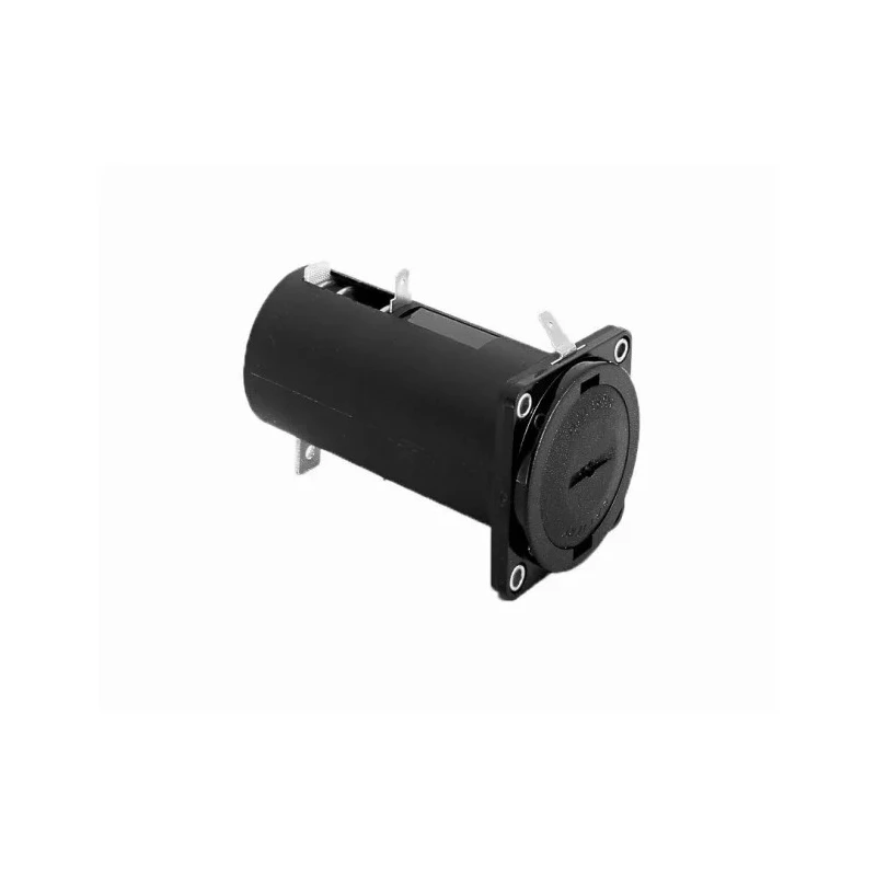 Bulgin D Size Battery Holder Flanged Mount Glass Filled Polyester Nylon Body Solder Tag BX0016