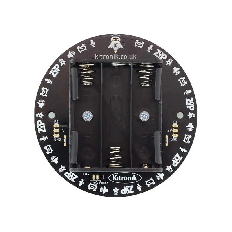 Kitronik BBC Micro:bit Add-on ZIP Halo HD with 60 Individually Addressable Full Colour ZIP LEDs, MEMS Microphone, Piezo 5672