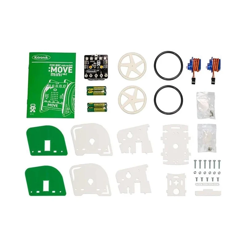 Kitronik Kitronik MOVE Mini MK2 2-Wheeled Robot Buggy Kit BBC Micro:bit Add-on 5652