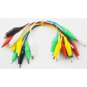 Monk Makes Crocodile Clip Lead 2A, 20V, Multi-Colour, 185 mm Lead Length SKU00065