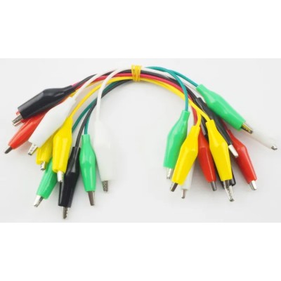 Monk Makes Crocodile Clip Lead 2A, 20V, Multi-Colour, 185 mm Lead Length SKU00065
