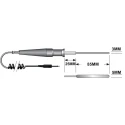RS PRO NTC Flat Surface/Immersion/Air Temperature Probe, 100 mm Length, 3 mm Diameter, 150 °C Max 204-8389