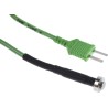 RS Pro Type K Magnetic Surface Temperature Probe 5 mm Length 10 mm Diameter 1372 °C Max 204-8396