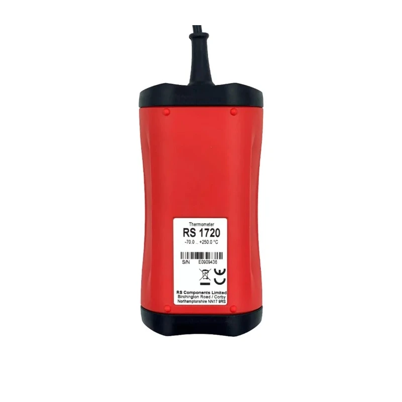 RS Pro RS 1720 Wired Digital Thermometer with PT100 Probe, 1 Input, Max 250°C, Battery Powered