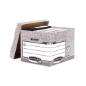 Fellowes Grey Archive Box 4 Compartments, 285 mm Height x 333 mm Width x 380 mm Depth W333mm