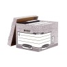 Fellowes Grey Archive Box 4 Compartments, 285 mm Height x 333 mm Width x 380 mm Depth W333mm