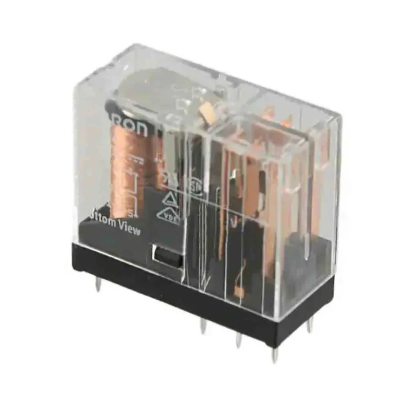 Omron PCB Power Relay, 12V AC Coil, 5A Switching Current, DPDT, PCB Mount, Silver Alloy Contact G2R-2 AC12