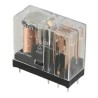 Omron PCB Power Relay, 12V AC Coil, 5A Switching Current, DPDT, PCB Mount, Silver Alloy Contact G2R-2 AC12