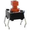 Omron Aratas White Tactile Switch Cap, 6 mm Actuator Length, SPST Contact Configuration, 50mA 24V DC, Through Hole Mount IP00