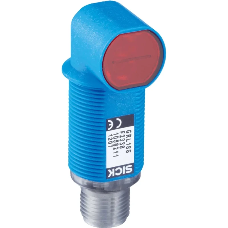 SICK Retroreflective Photoelectric Sensor, Barrel Style, 7.2 m Detection Range, PNP Output, Plastic Housing GRL18S-P1338
