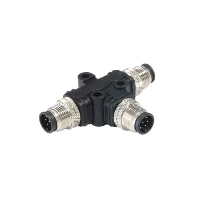 Bulgin T Circular Connector Adapter M8 3A 60V IP67, -25°C to 80°C PXPPVC08TSMM03AFIIFI
