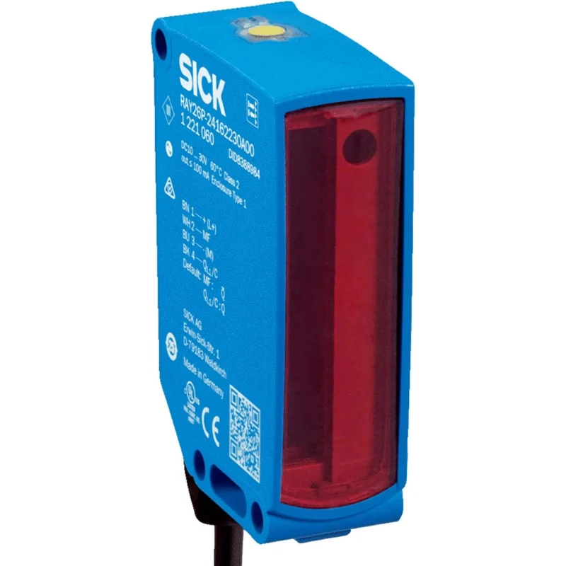 SICK Retroreflective Photoelectric Sensor, Block Sensor, 4.5 m Detection Range, NPN Output, IP67, 30V DC RAY26P-34162930A00