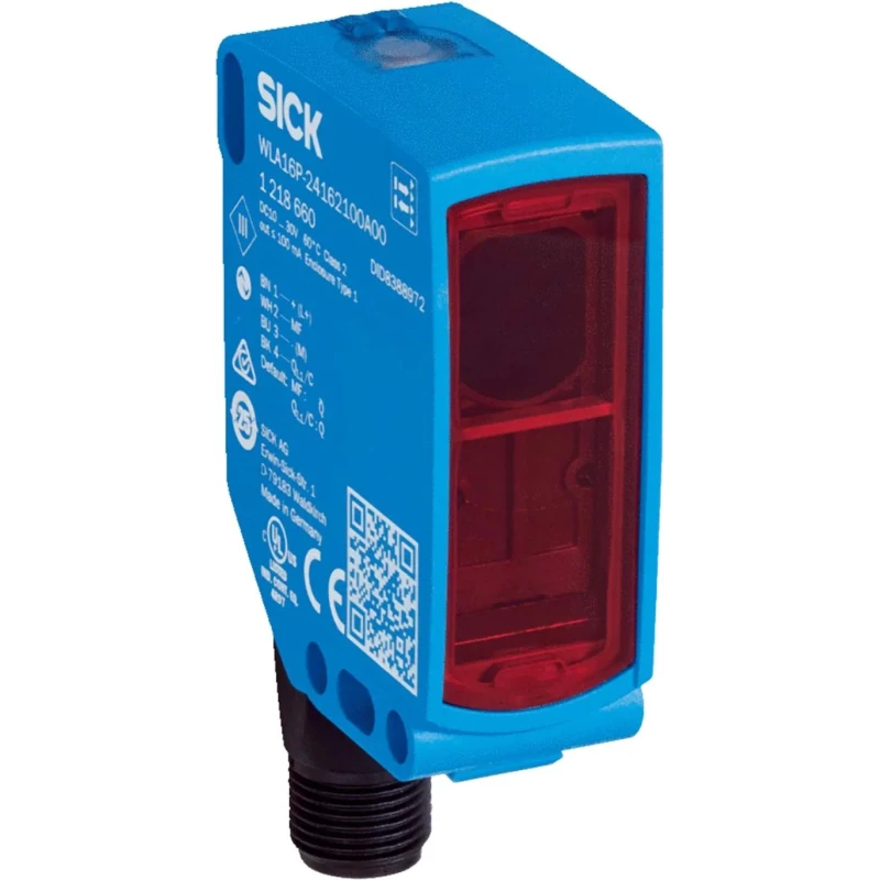 SICK Polarised Retro Reflection Photoelectric Sensor Block Style 10 m Detection Range NPN Output IP69 WLA16P-24161100A00Z