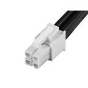 Molex Wire to Board Cable 4 Way Male Mini-Fit Jr to 4 Way Male Mini-Fit Jr 150mm 600V Nylon Jacket 215327-2041