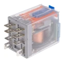Releco 24V DC Coil PCB Power Relay DPDT 6A Switching Current C7-T21X / DC 24 V