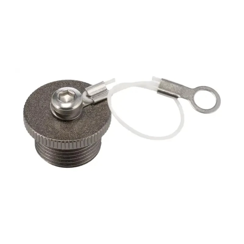 RS PRO Male Circular Connector Dust Cap with Nickel Finish Zinc Alloy IP67 Rated IP67