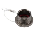 RS PRO Male Circular Connector Dust Cap with Nickel Finish Zinc Alloy IP67 Rated IP67