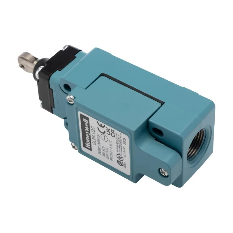 Honeywell Technologies GLB Series Plunger Limit Switch, 1 NO/1 NC, IP67, Die Cast Zinc Housing, 600V AC, 10A 