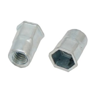 RS PRO Threaded Insert Plain Finish 1mm to 3.5mm Material Thickness 8.9mm Body Diameter 206-5536
