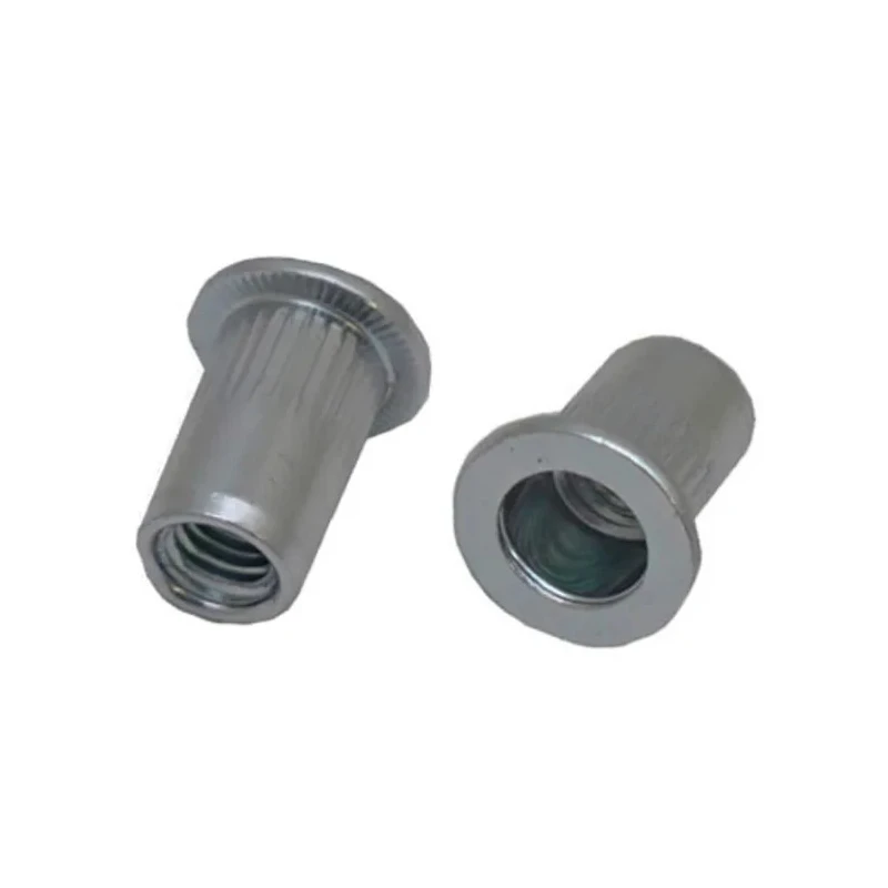 RS PRO Plain Threaded Insert diameter 5 mm, Flat Head Round Knurled Body Open End Blind Rivet Nut 206-5539