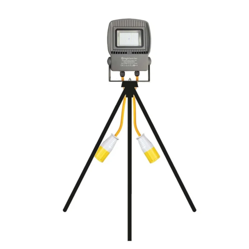 Nightsearcher LINKSTAR Linkable Floodlight 96 LED 50W 110V AC 6000 lm IP65 Die Cast Aluminium NSLINKSTAR50-KIT