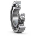 SKF Single Row Deep Groove Ball Bearing 35 mm ID, 100 mm OD, 25 mm Width, Sheet Metal Cage, Steel Balls 6407