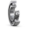 SKF Single Row Deep Groove Ball Bearing 35 mm ID, 100 mm OD, 25 mm Width, Sheet Metal Cage, Steel Balls 6407
