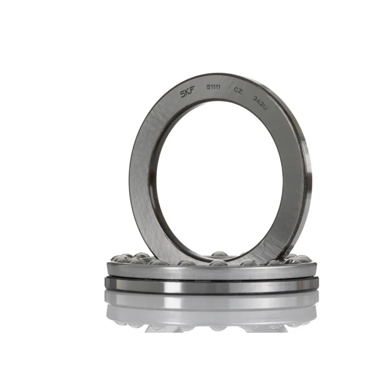 SKF Thrust Ball Bearing 55 mm Inside Diameter, 78 mm Outside Diameter, 16 mm Race Width, Sheet Metal Cage 51111