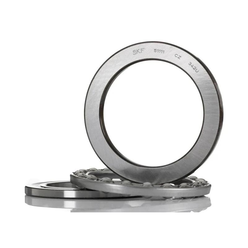 SKF Thrust Ball Bearing 55 mm Inside Diameter, 78 mm Outside Diameter, 16 mm Race Width, Sheet Metal Cage 51111