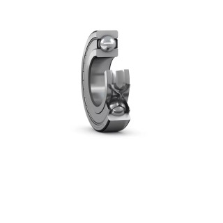 SKF 1 Row Deep Groove Ball Bearing 85 mm Inside Diameter, 130 mm Outside Diameter, 22 mm Race Width, Sheet Metal 6017-2Z/C3